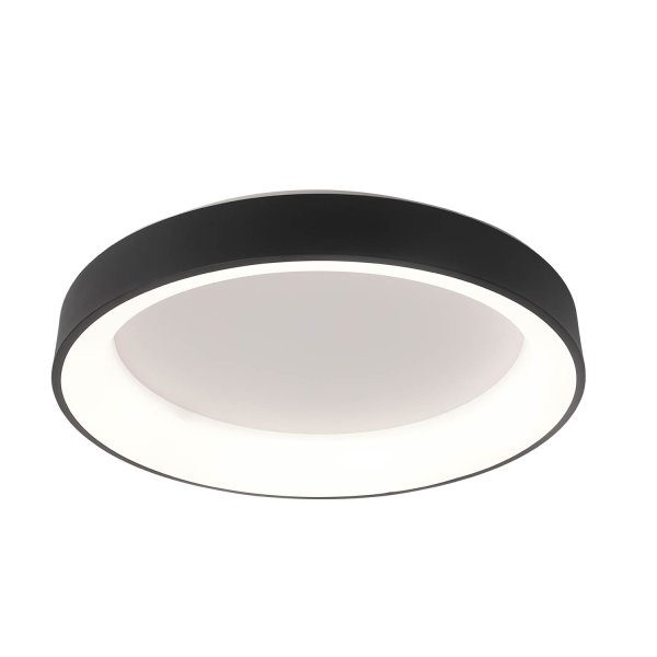 Plafonnier LED dimmable Wesler noir 46W Ø45 cm, dimmable avec télécommande 2